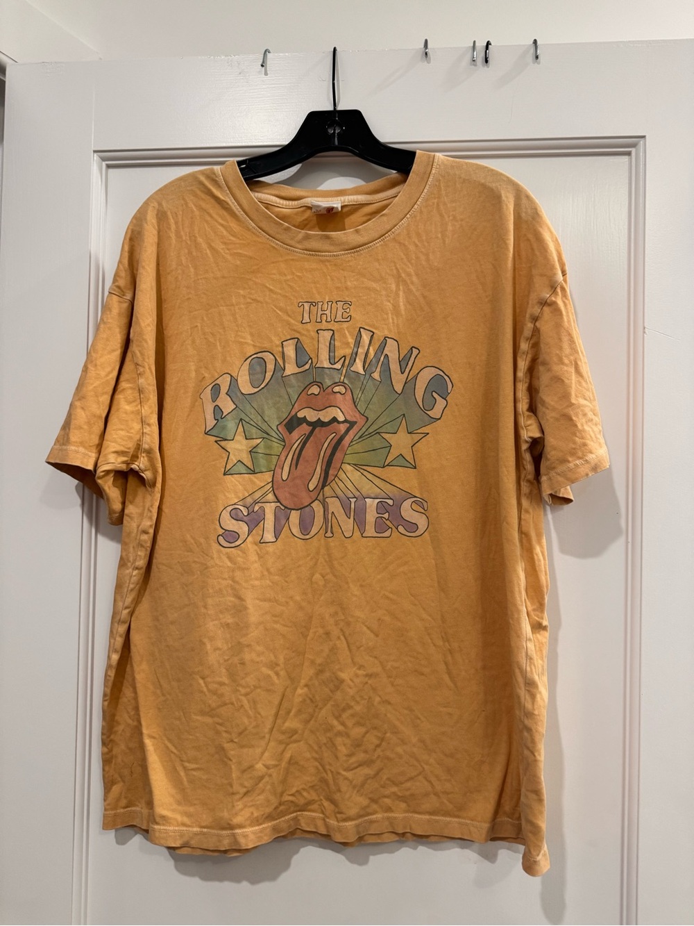 the Rolling Stones Graphic Tee - Mustard Yellow Men’s Shirt